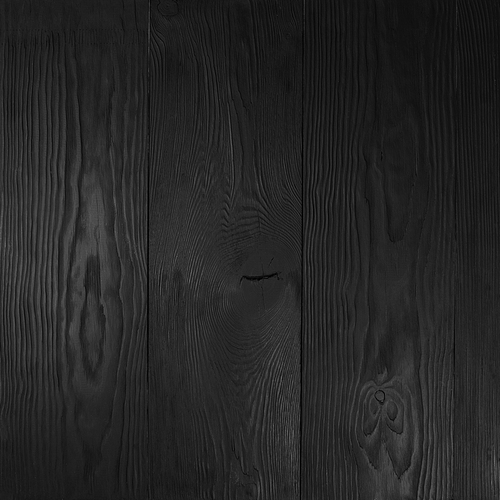 Square black empty pine wooden background