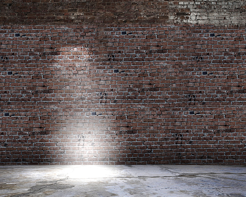 Background image of dark wall with light spot
