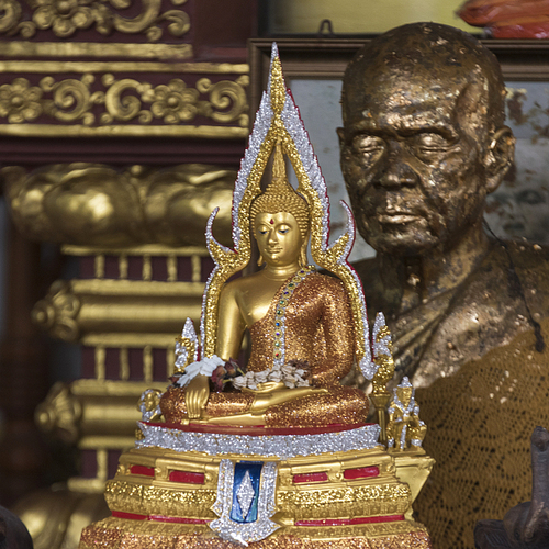 Close-up of Buddha statue, Koh Samui, Surat Thani Province, Thailand