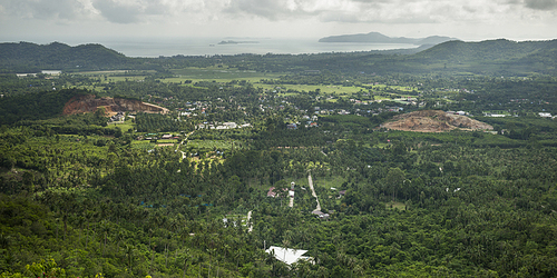 Aerial view of Koh Samui, Surat Thani Province, Thailand