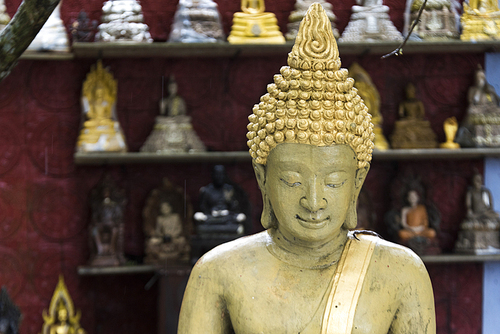 Close-up of Buddha statue, Koh Samui, Surat Thani Province, Thailand