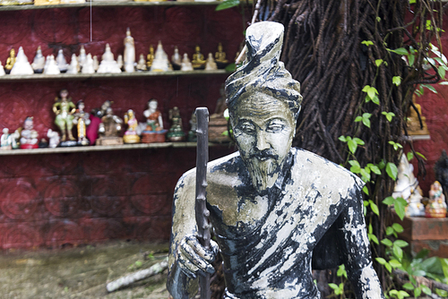 Close-up of a weathered statue, Koh Samui, Surat Thani Province, Thailand