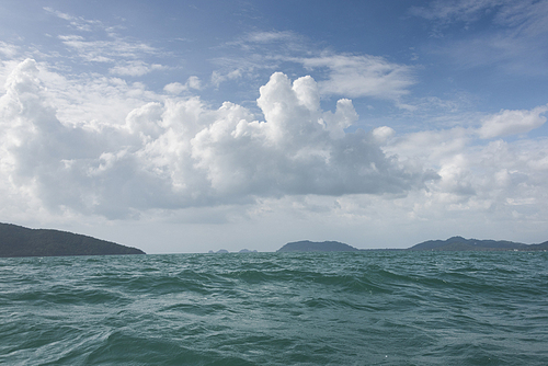 Fishing boat in the sea, Koh Mat Sum Island, Koh Samui, Surat Thani Province, Thailand