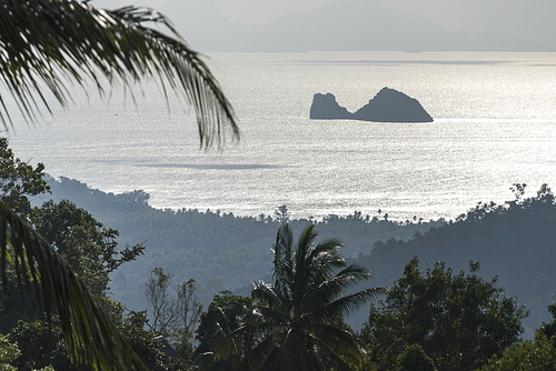 Scenic view of sea in morning, Koh Samui, Surat Thani Province, Thailand