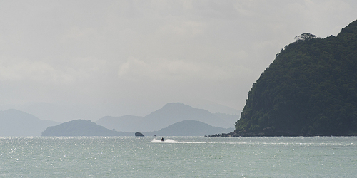 View of jetski on ocean, Koh Samui, Surat Thani Province, Thailand