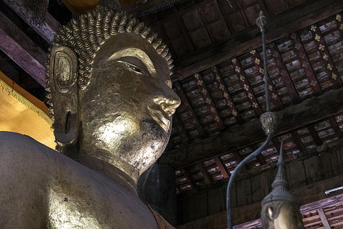 Buddha statue in temple, Luang Prabang, Laos