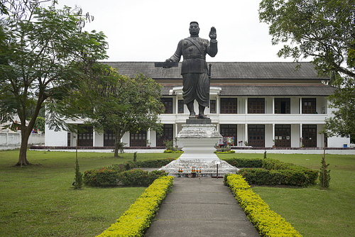 Statue of King Sisavang Vong at Royal Palace, Luang Prabang, Laos
