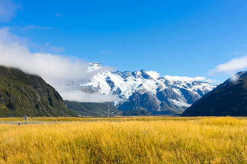 Beautiful natural landscape of mountains of New Zealand