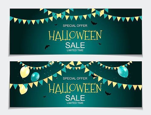 Abstract Vector Illustration Halloween Sale Background. EPS10