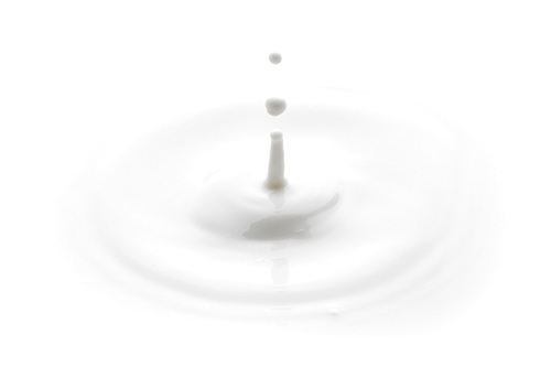 Splash of milk and drops macro close-up background