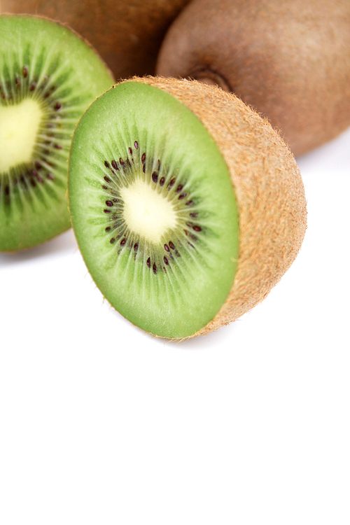 Studio shot of kiwi fruits