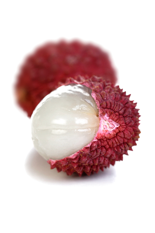 Close-up of lichee fruit - studio shot