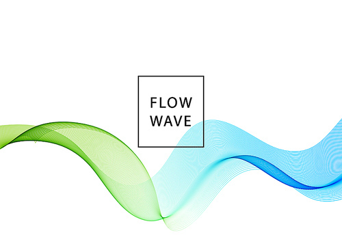 Abstract vector background, blue green flow wave lines for brochure, website, flyer design. illustration eps10