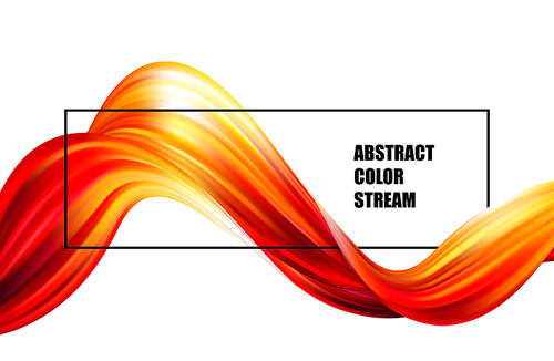 Abstract colorful vector background, color flow liquid wave for design brochure, website, flyer. Stream fluid