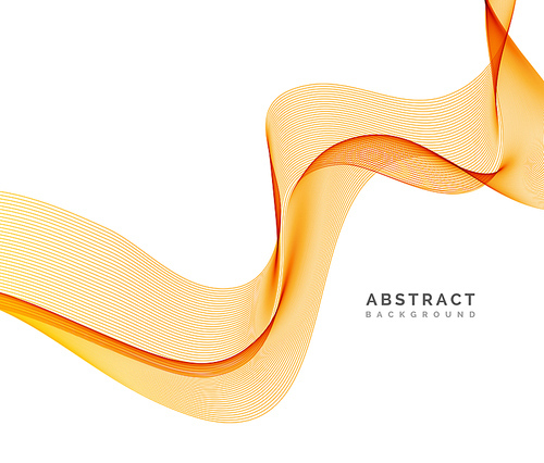 Abstract vector background, orange waved lines for brochure, website, flyer design. illustration eps10