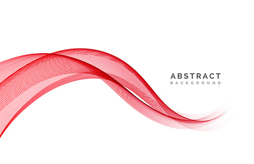 abstract vector background, red waved lines for , website, flyer design. illustration eps10