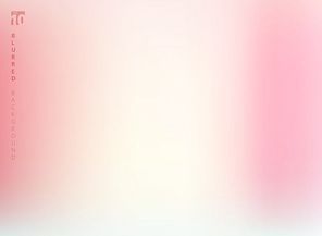 Abstract pastel pink color blurred gradient background design with copy space. Vector illustration