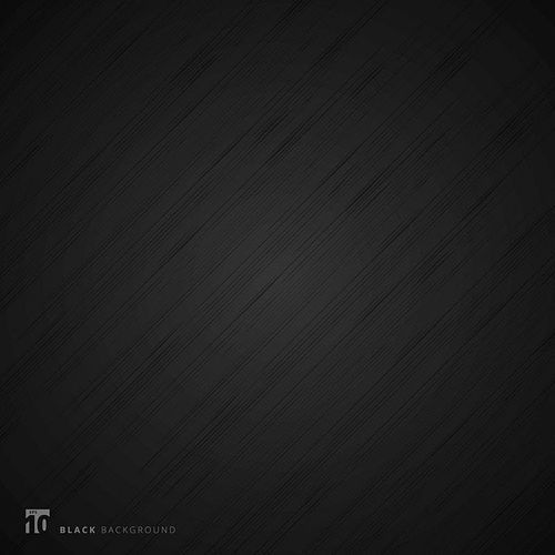 Black background and texture. Abstract realistic metal fiber. Vector illustration