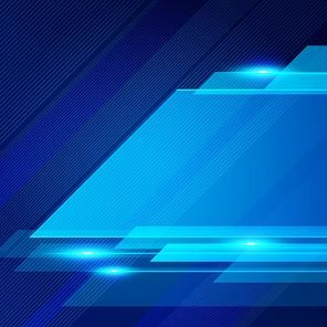 Abstract technology geometric blue color shiny motion background. Template with header and footer for brochure, , ad, magazine, poster, website, magazine, leaflet, annual report. Vector corporate design
