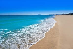 Xeraco also Jaraco beach in Valencia at Mediterranean sea of spain