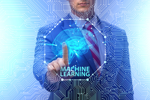 Machine learning concept as modern technology