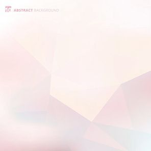 Abstract low polygon and triangles geometric pattern sample with gradient on pink background. Vector illustration