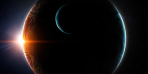The Earth from space showing all the beauty. Elements of this image are furnished by NASA
