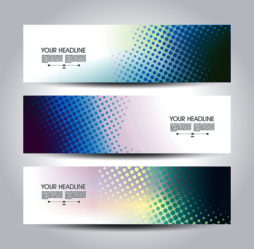 Abstract design templates  banners, flyers and posters with geometric shapes, vector.