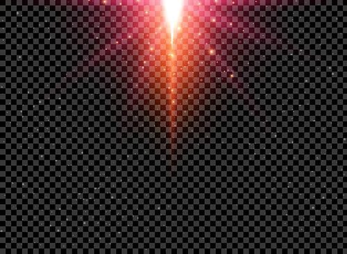 Abstract futuristic infinite universe space on tranperency background with lighting effect. Vector illustration