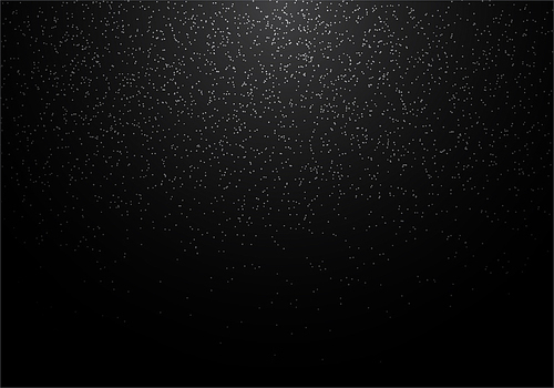 Abstract white glitter on black background. Snow falling. Vector illustration