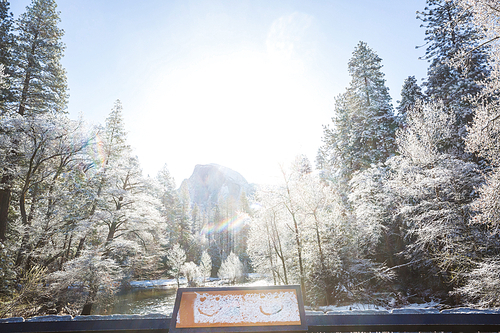 Winter season in Yosemite National Park, California, USA