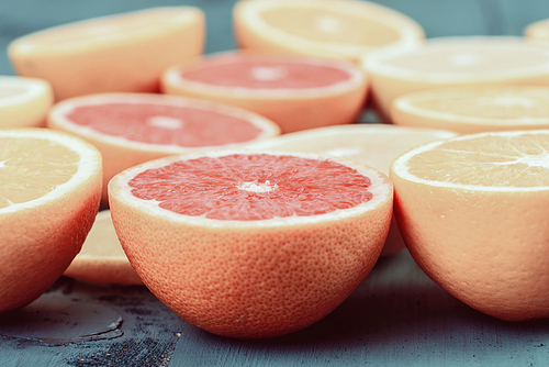 Orange, Grapefruit And Lemon Citrus Fruit Slices