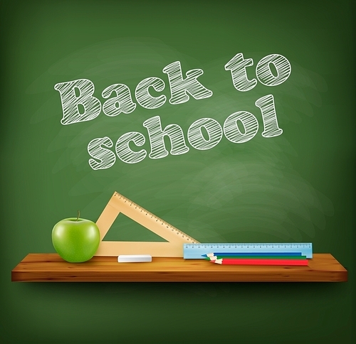 Back to school background. Vector