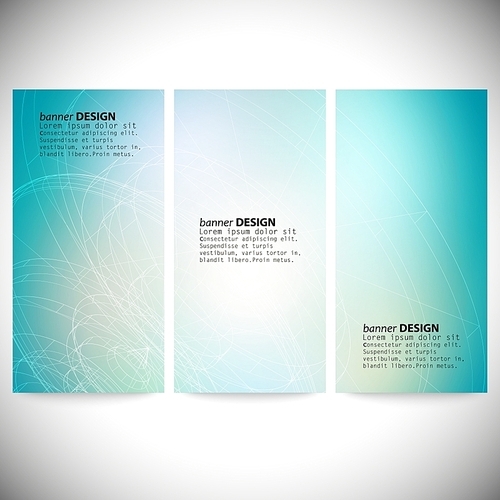 Set of vertical banners. Conceptual vector Design template. Abstract Background Vector.