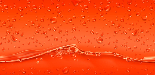 Drops. red seamless pattern. 3d realistic vector