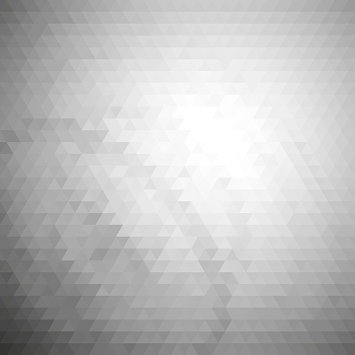 Gray geometric background, abstract triangle pattern vector.