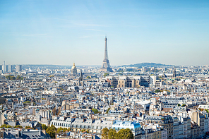 Paris cityscape with Eilffel tower and city view