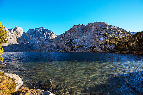 Beautiful nature scene in spring mountains. Sierra Nevada landscapes.