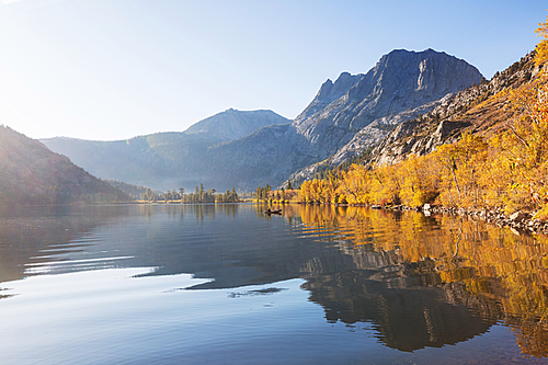 Beautiful nature scene in spring mountains. Sierra Nevada landscapes.