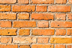Red old brick wall texture for background