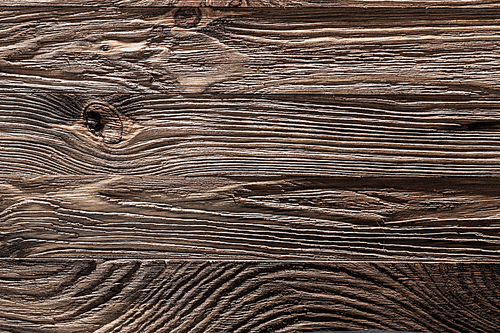 close up view on brown old wooden texture with horizontal planks