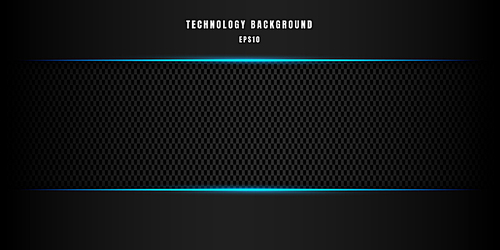 Template abstract technology style metallic blue shiny color black frame layout modern tech design carbon fiber background. Vector illustration