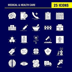 Medical And Health Care Solid Glyph Icon for Web, Print and Mobile UX/UI Kit. Such as: Medical, Chatting, Plus, Health, Mobile, Cell, Tooth, Medical, Pictogram Pack. - Vector