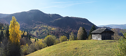 Old House On The Autumn Mountain