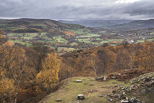 Beautiful Autumn Fall landscape scene from Surprise View in Peak District in England