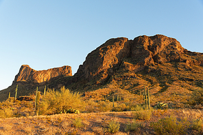 Picacho Peak State Park, Arizona at sunset