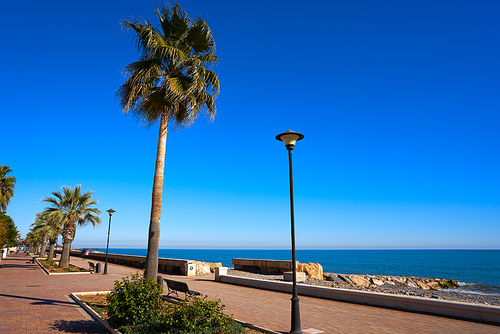 Almenara beach in Castellon of Spain at Mediterranean sea