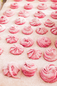 Cooking of fruit pink marshmallow - sweet zephyr