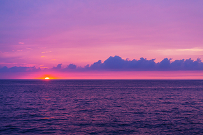 Beautiful scene in Hawaiian sunset