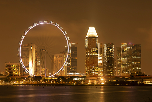 modern building in Marina Bay, Singapore city